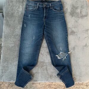 Women’s size 26 Hudson distressed high waisted straight leg jeans